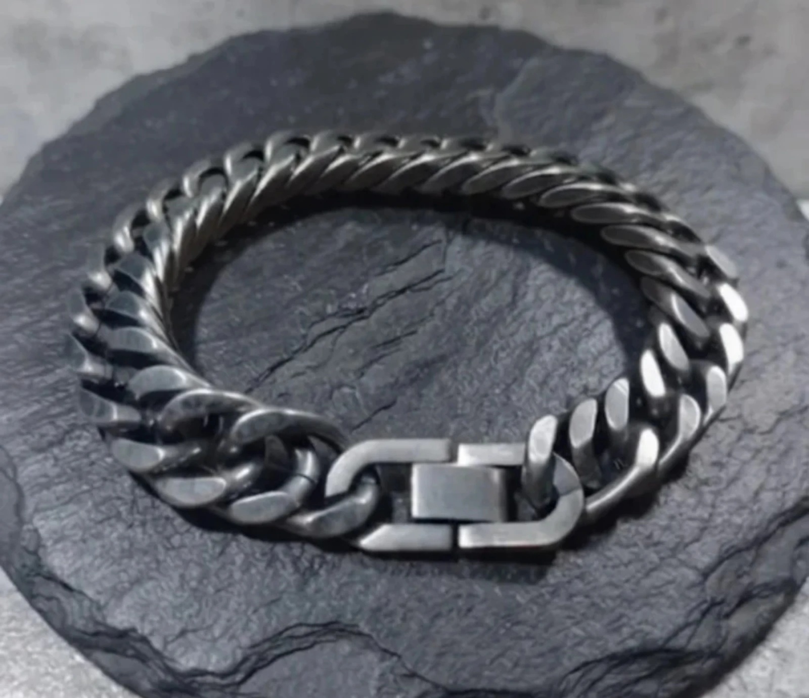 Pulsera de acero eslabón de 12 mm